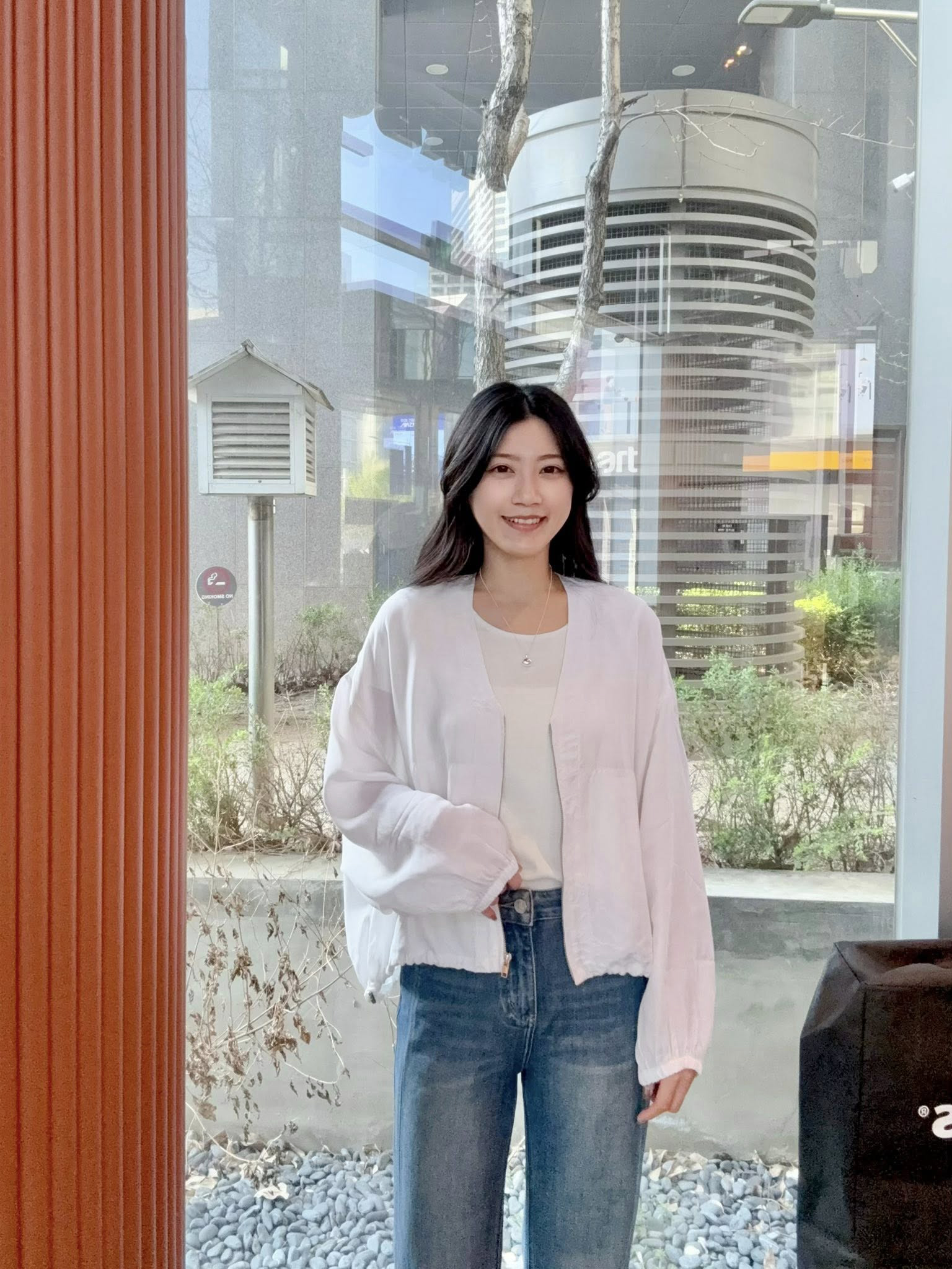 B48.溫柔女孩銅氨纖維寬鬆外套