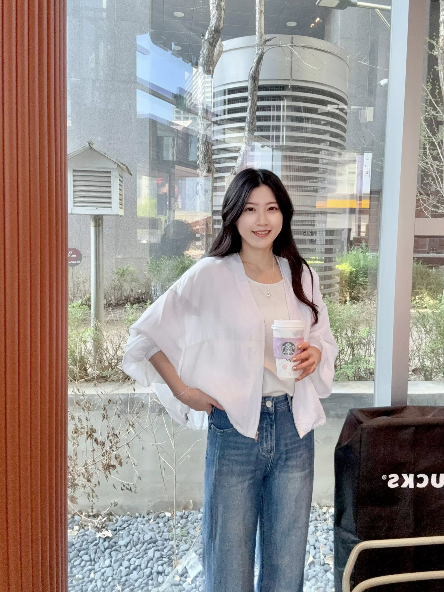 B48.溫柔女孩銅氨纖維寬鬆外套