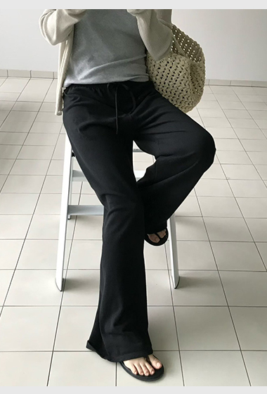 B81.小V家長腿秘訣鬆緊休閒褲