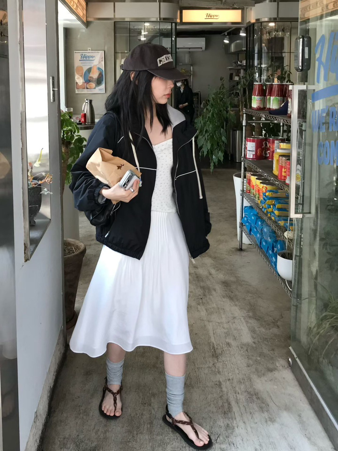 B93.小V家運動風拉鍊外套