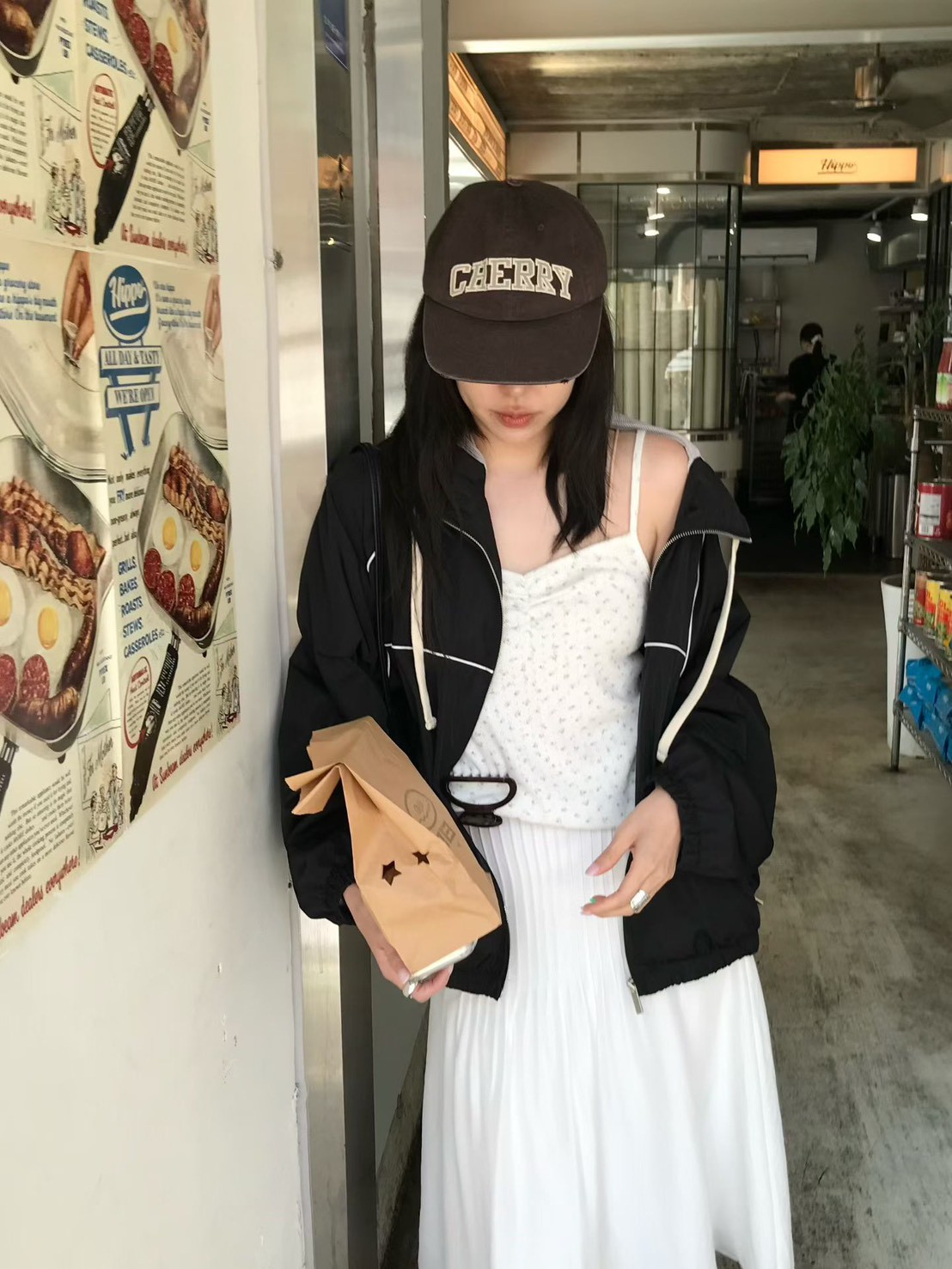 B93.小V家運動風拉鍊外套