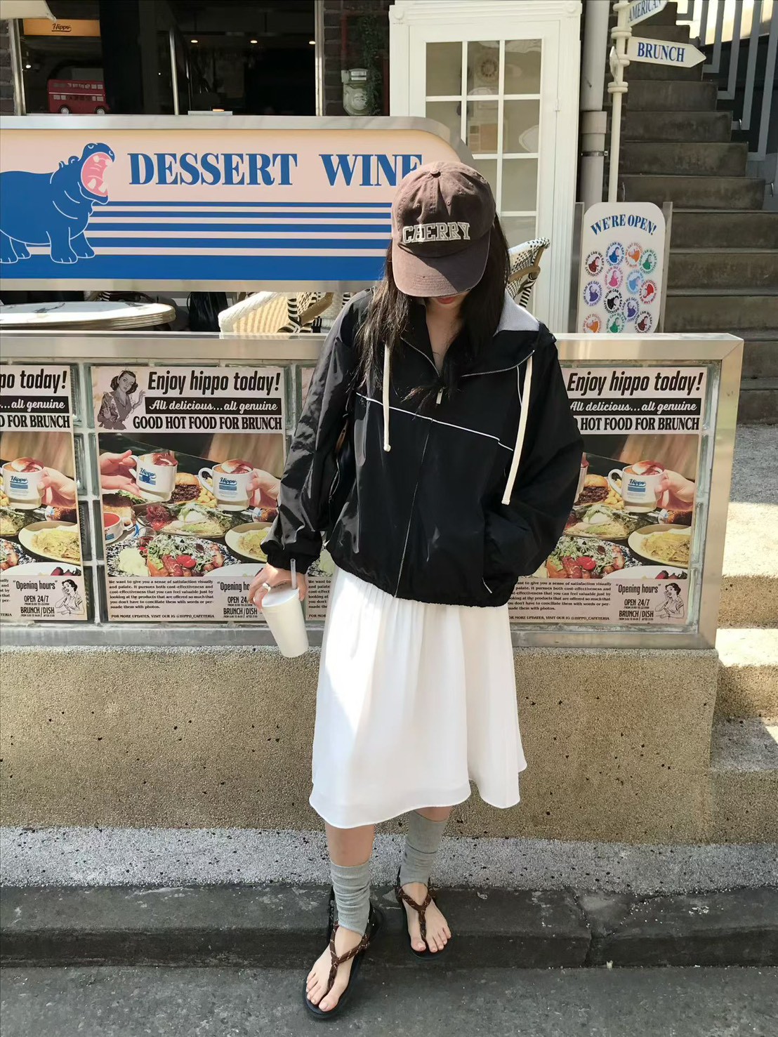 B93.小V家運動風拉鍊外套