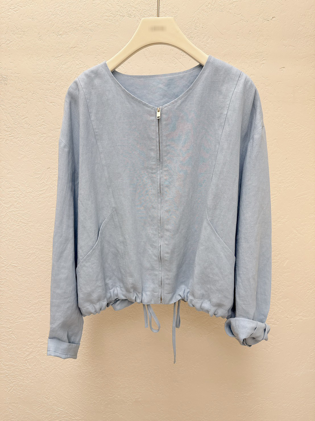 B26.淡雅天絲亞麻小外套