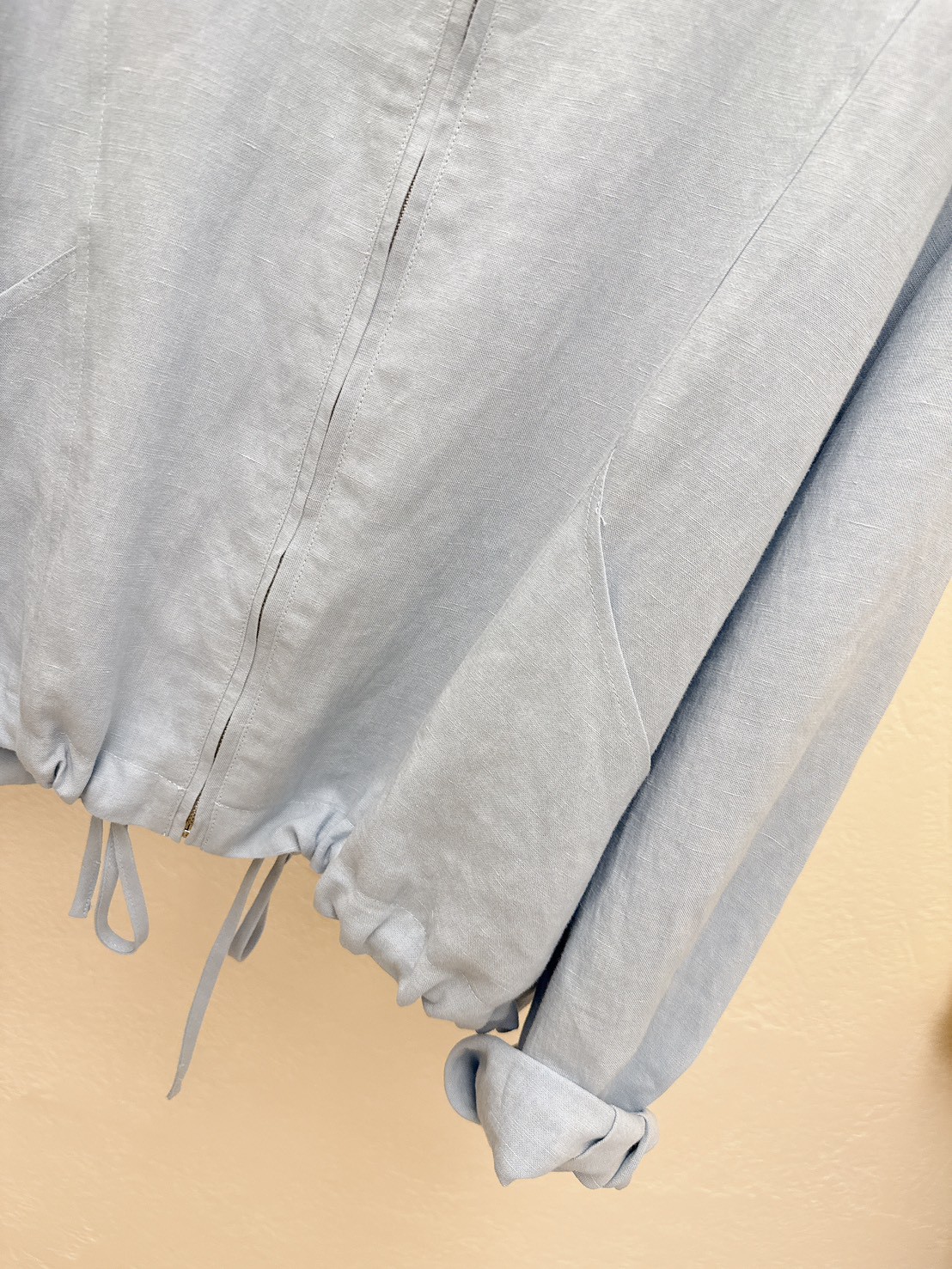 B26.淡雅天絲亞麻小外套