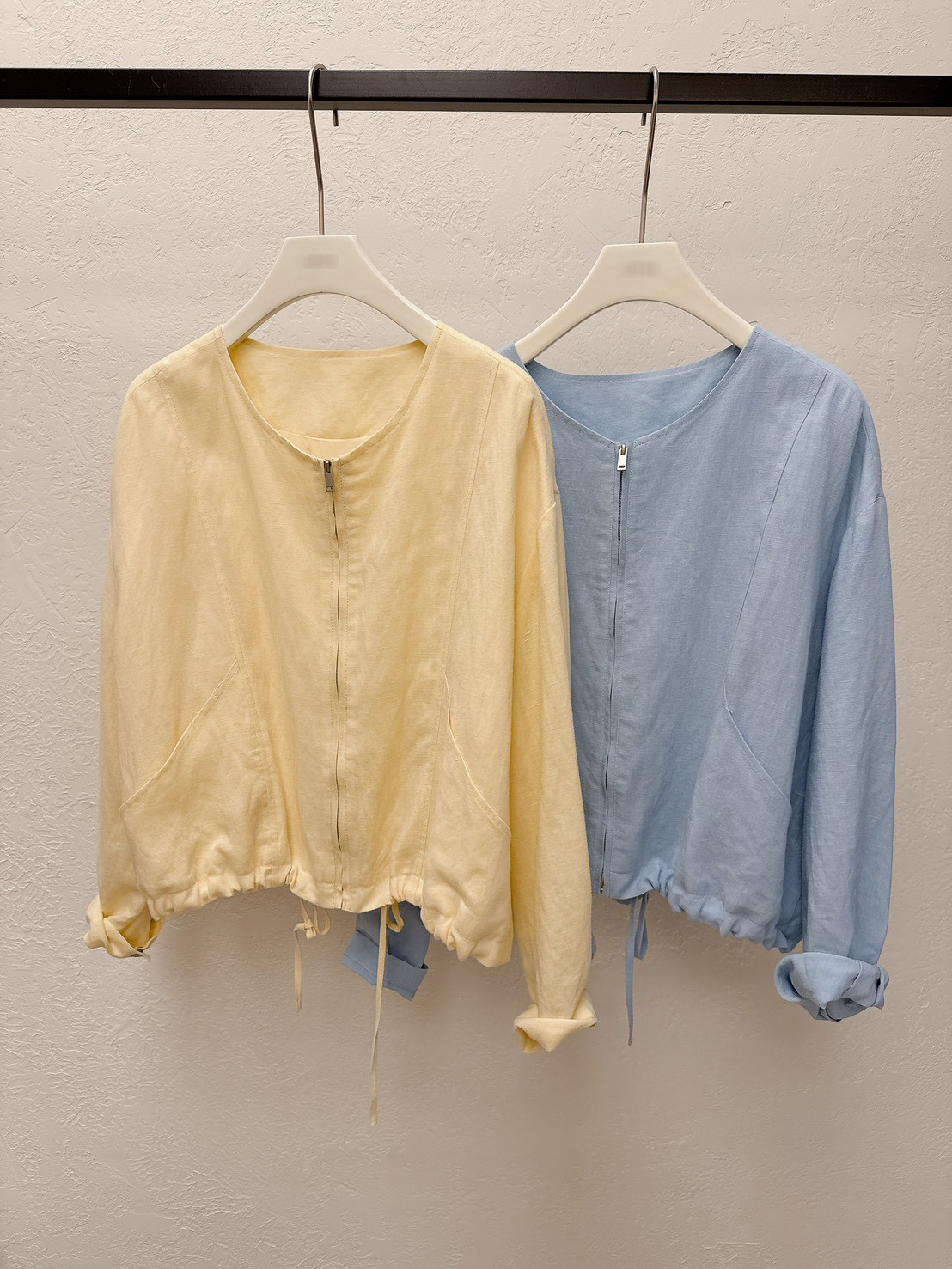 B26.淡雅天絲亞麻小外套