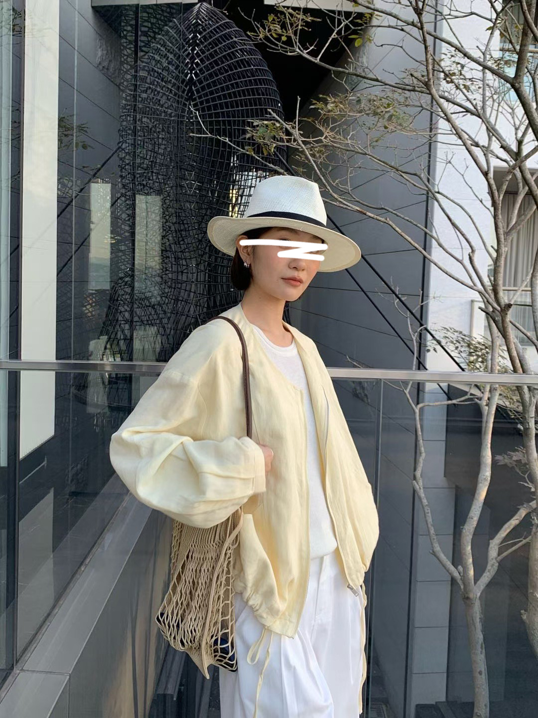 B26.淡雅天絲亞麻小外套