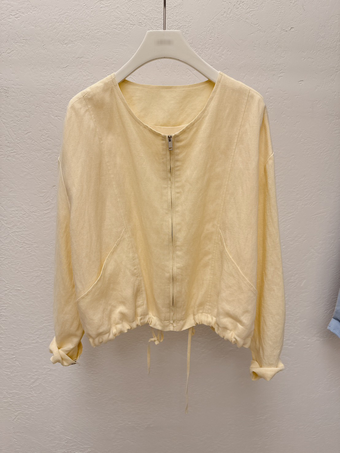 B26.淡雅天絲亞麻小外套