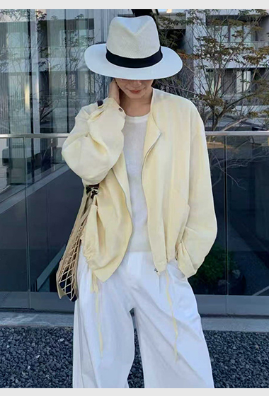 B26.淡雅天絲亞麻小外套