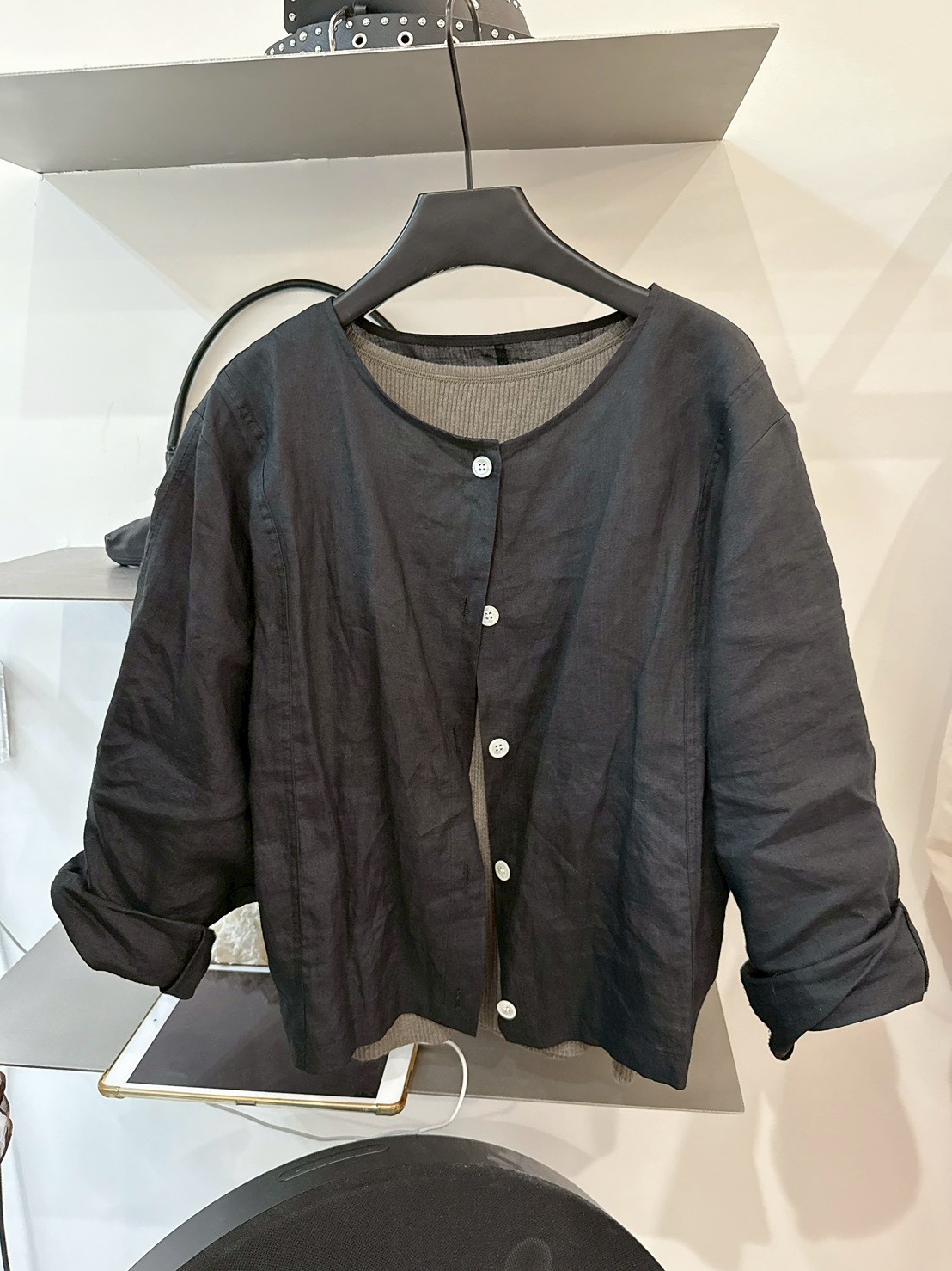 B17.防曬100%苧麻小外套