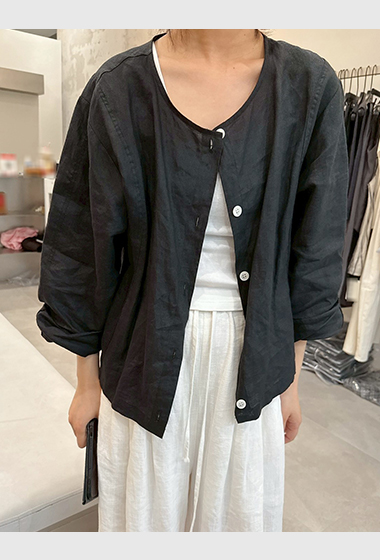 B17.防曬100%苧麻小外套