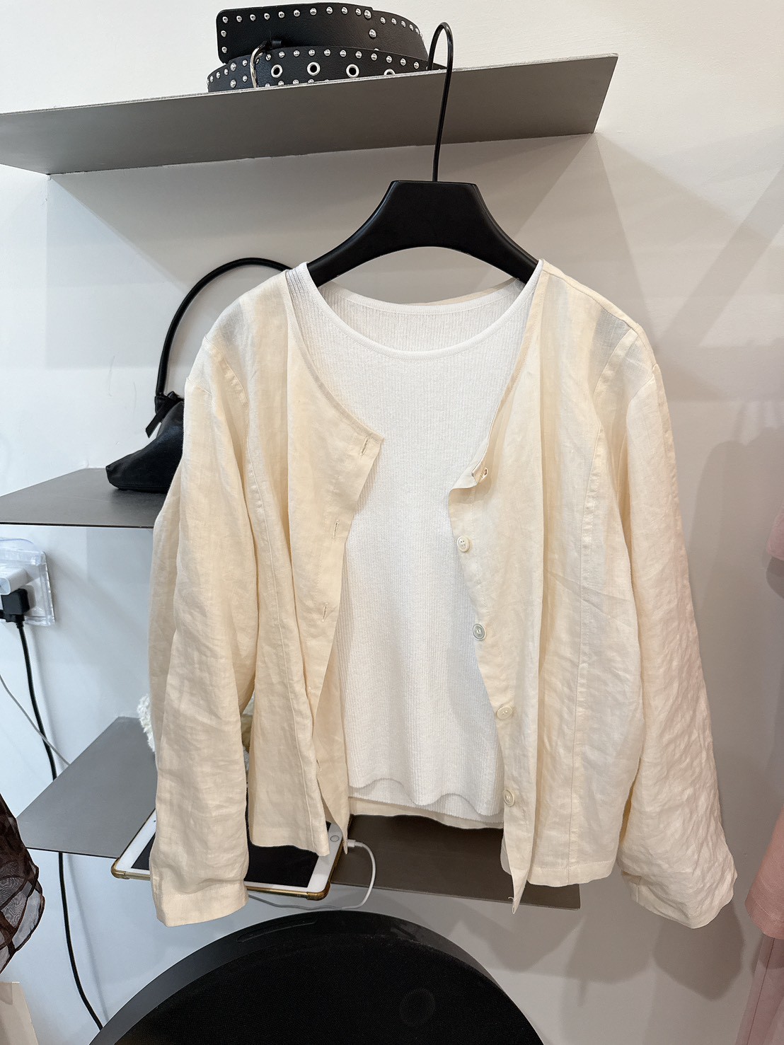 B17.防曬100%苧麻小外套