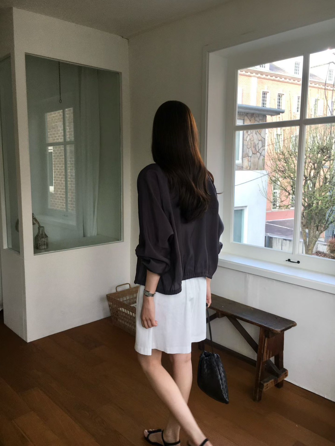 B36.櫥窗家網紗領口滾邊小外套