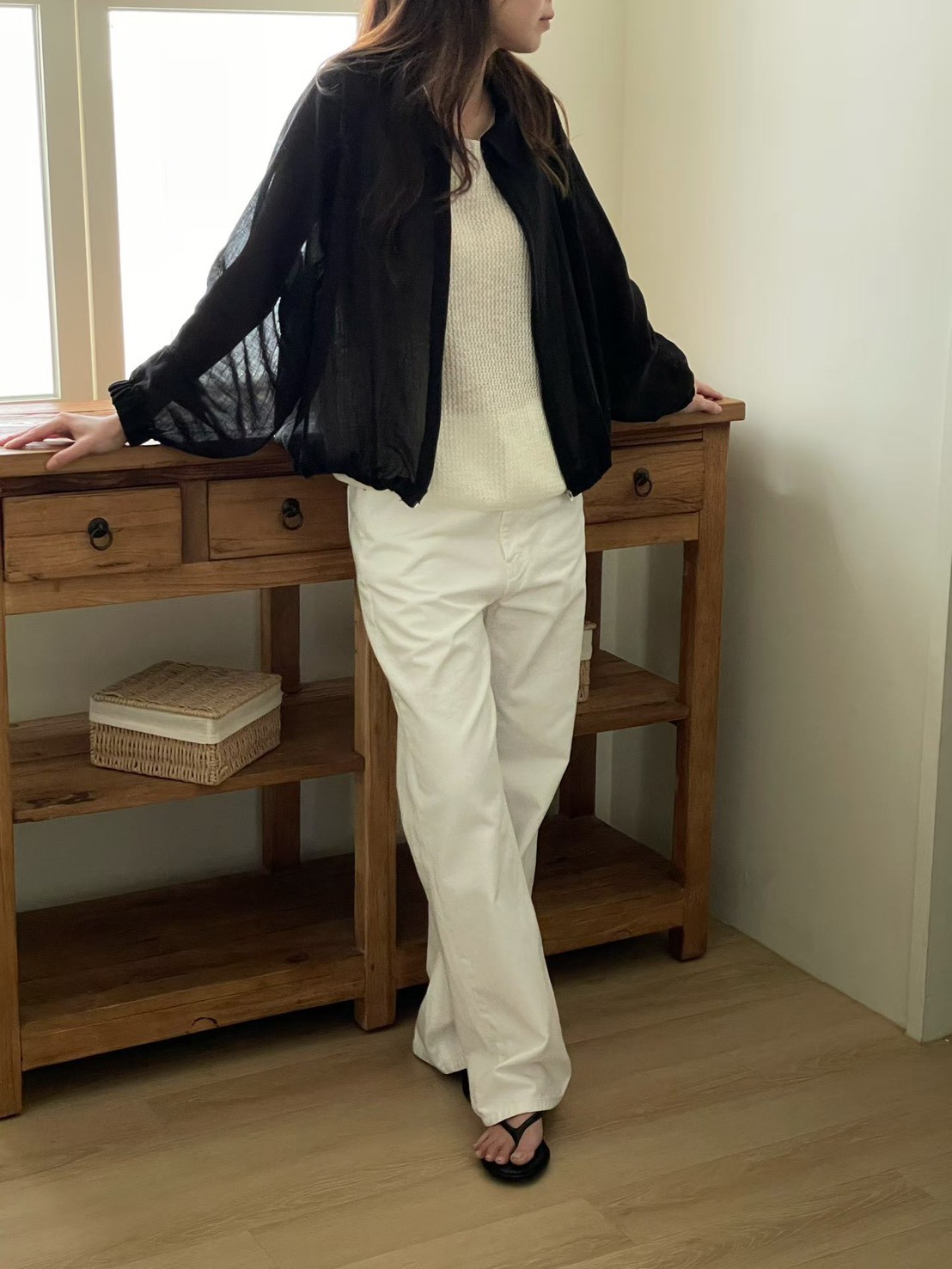 B53.QQ歐膩微醺薄拉鍊夾克