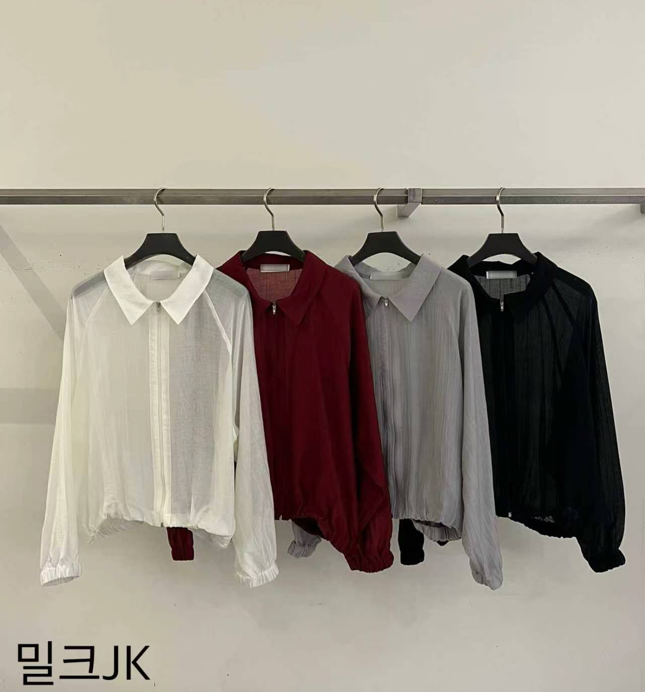 B53.QQ歐膩微醺薄拉鍊夾克