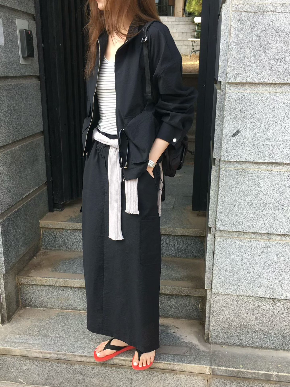 B46.櫥窗家春日輕薄口袋夾克