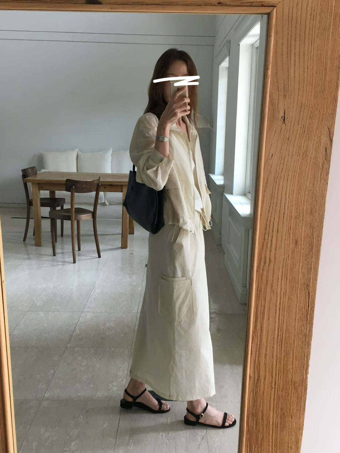 B46.櫥窗家春日輕薄口袋夾克