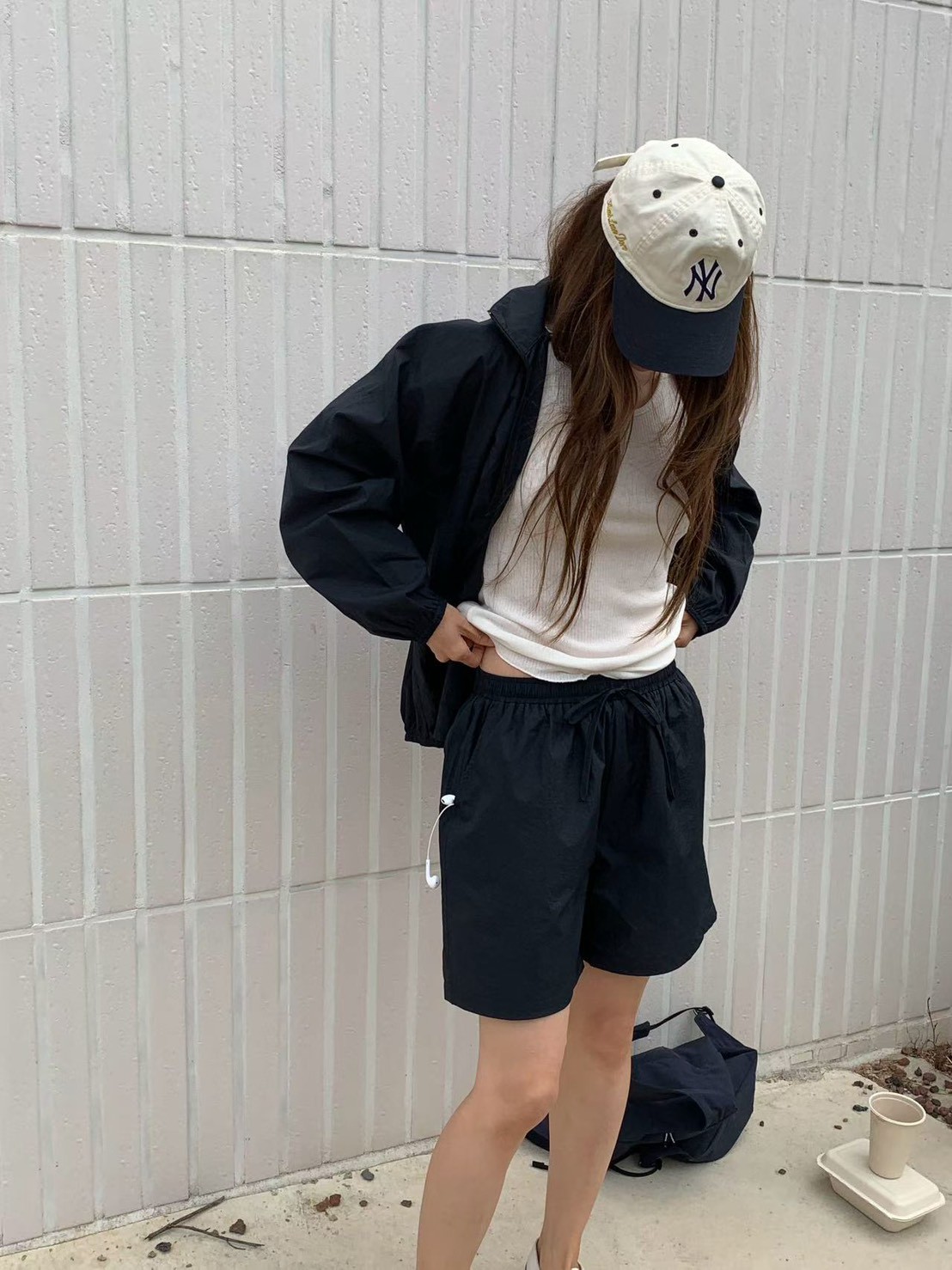 B96.纖瘦家休閒立領尼龍外套