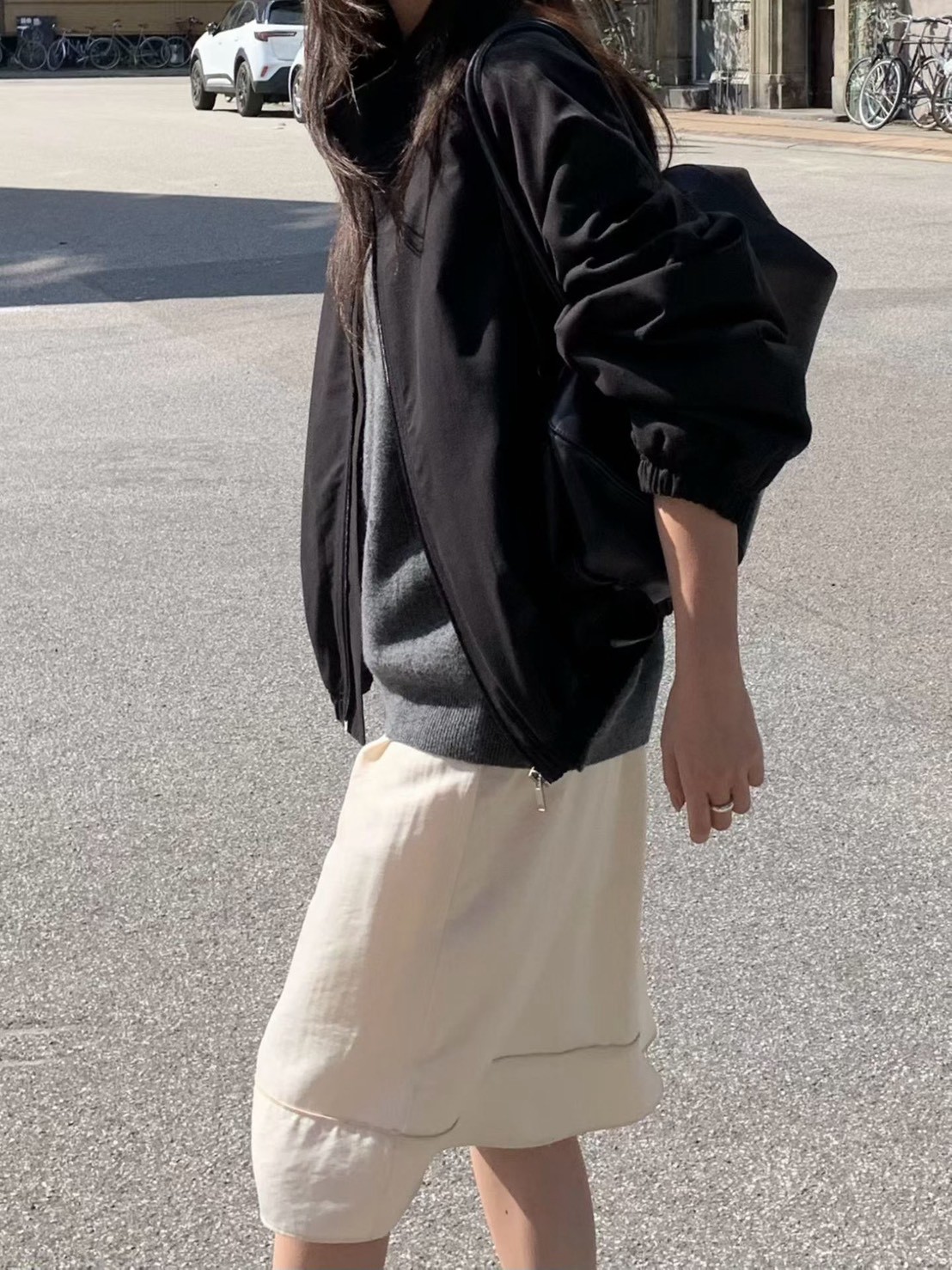 B74.小V家女孩立領拉鍊外套