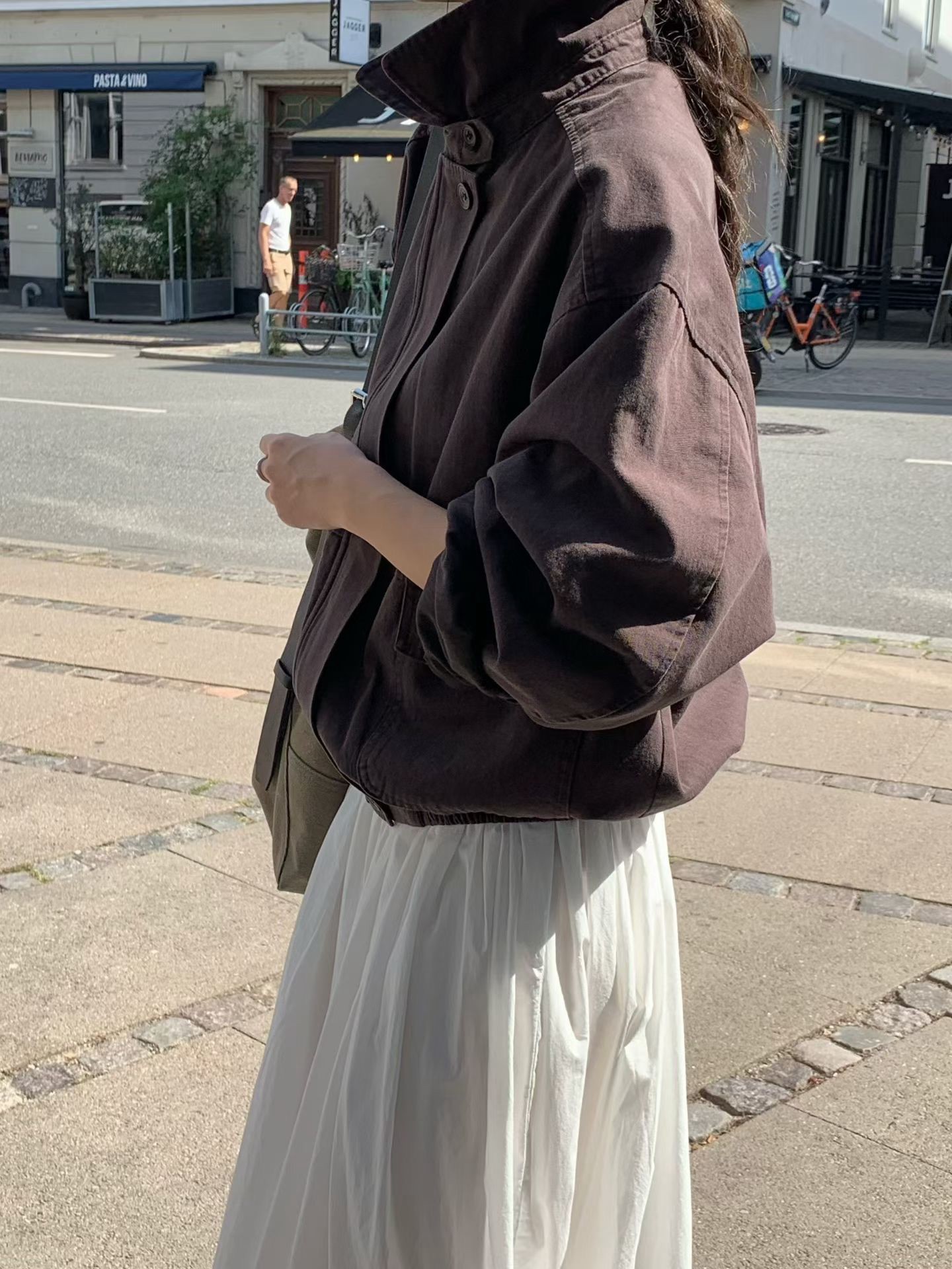 小V家秋日大地日系外套