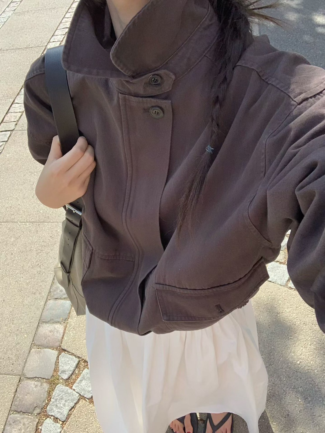 小V家秋日大地日系外套