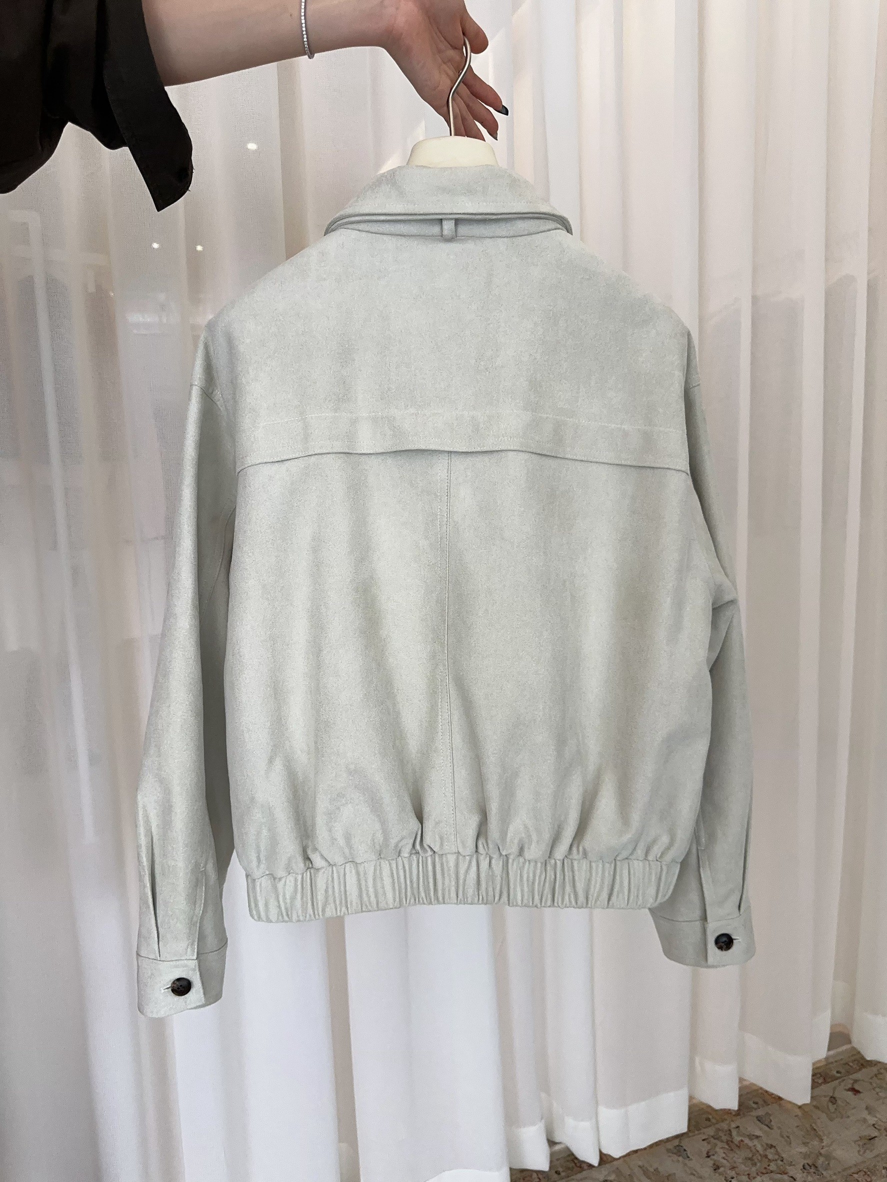 B40.少女情懷復古麂皮外套