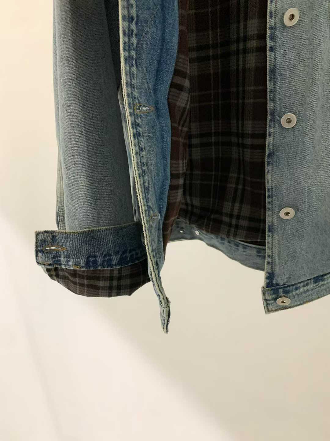 B47.清爽家撞色領牛仔外套