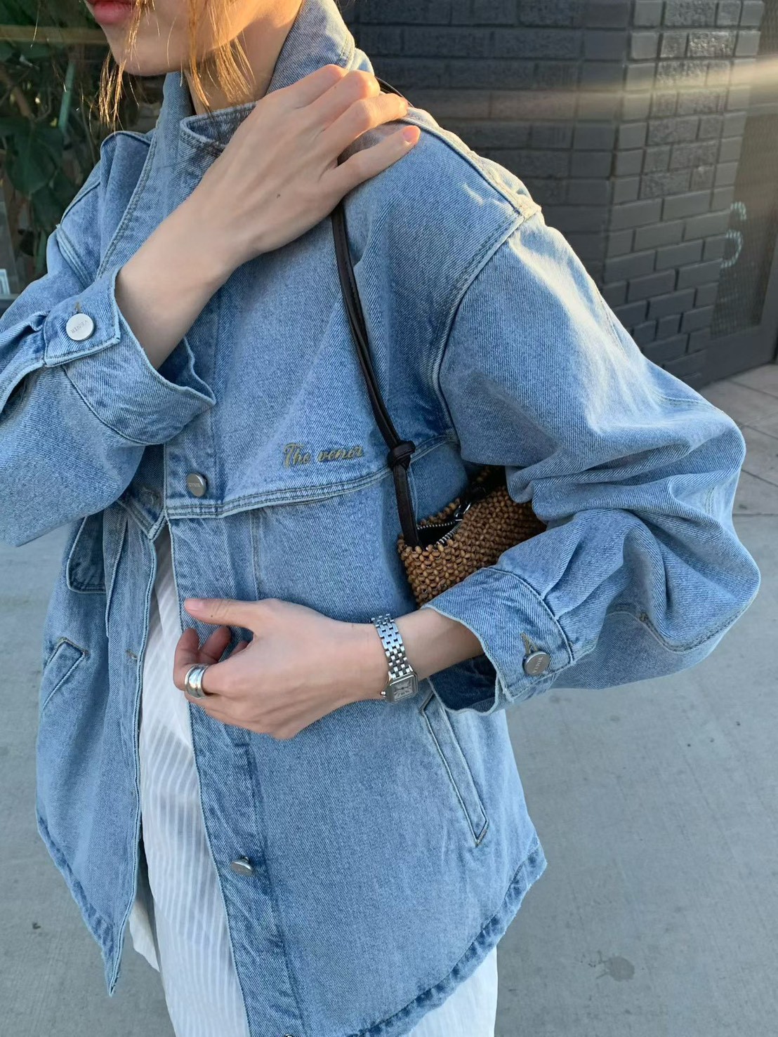 B68.必備春日休閒單寧外套