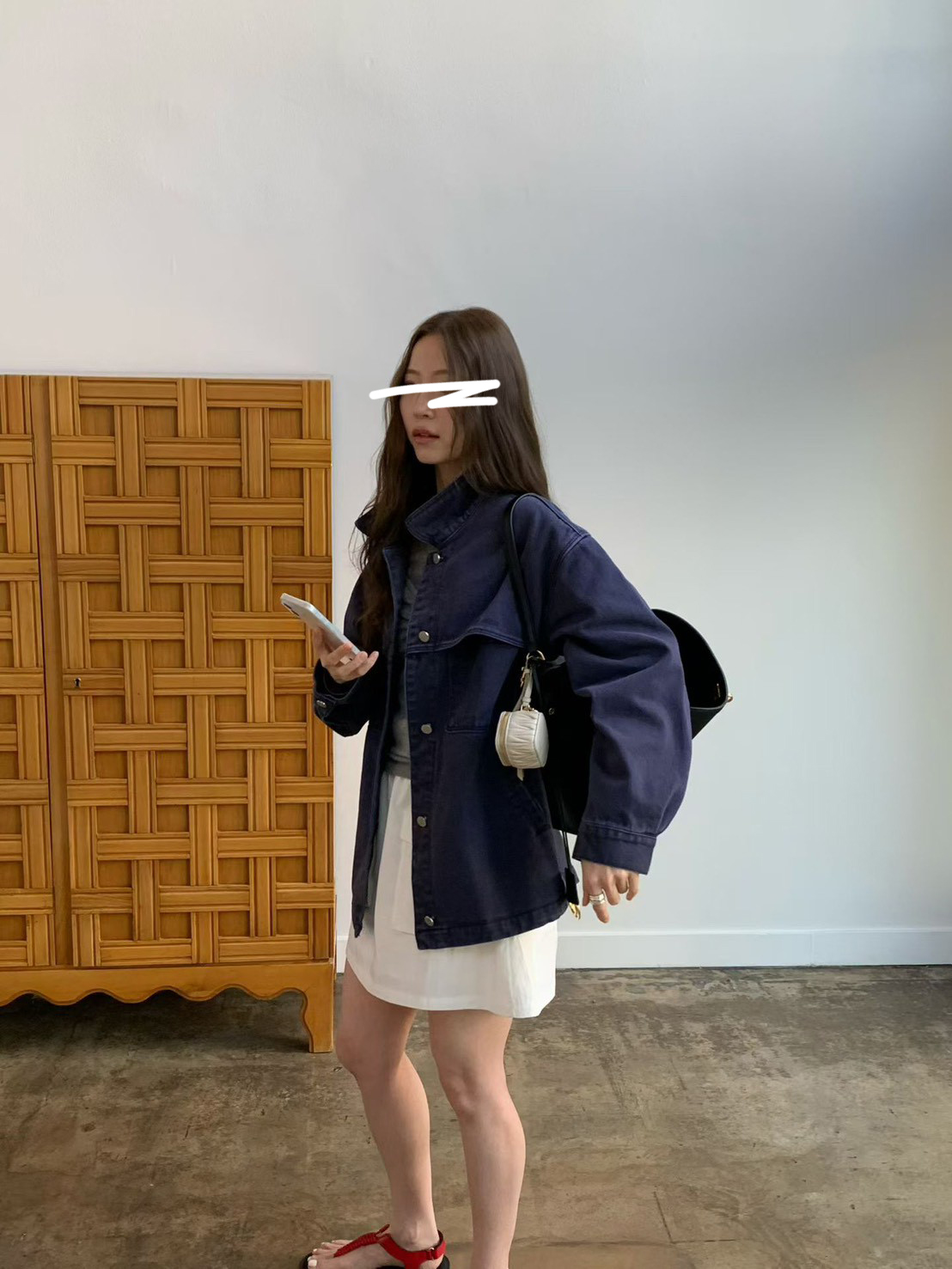 B68.必備春日休閒單寧外套