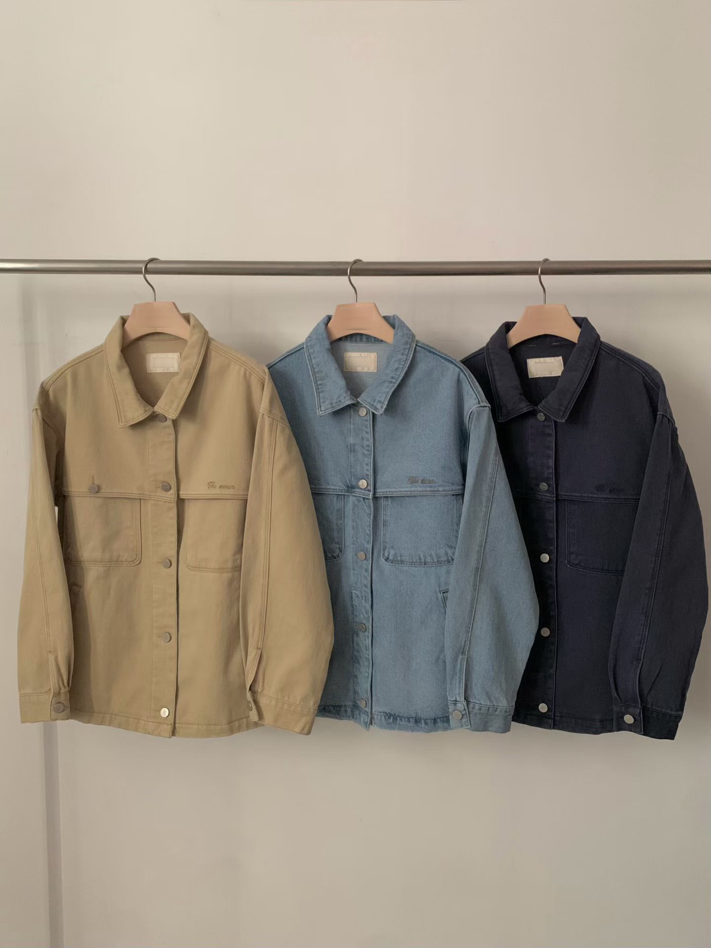 B68.必備春日休閒單寧外套