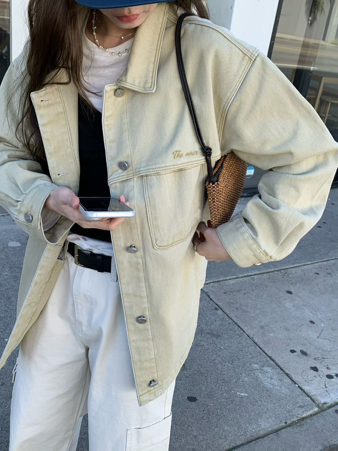 B68.必備春日休閒單寧外套