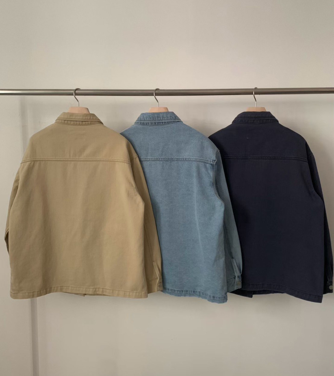 B68.必備春日休閒單寧外套