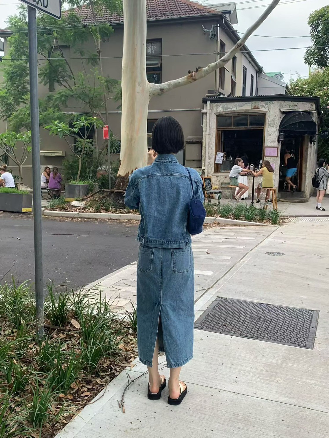 A47.JP家漂亮水洗牛仔短外套