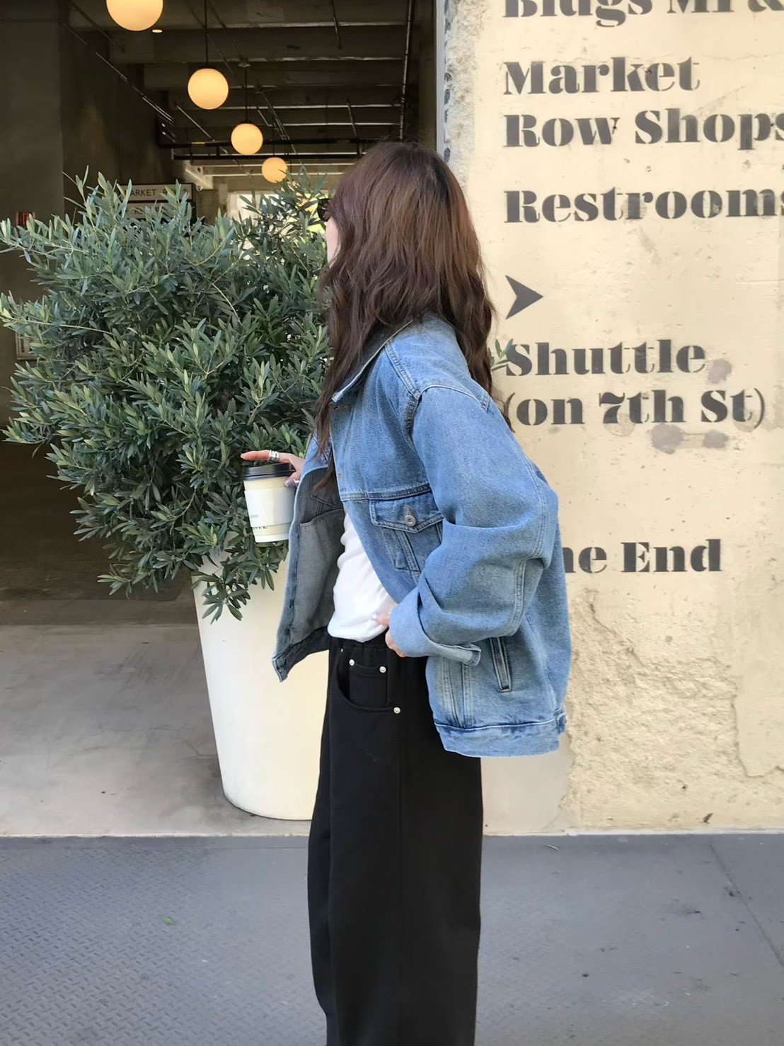 A93.小V家漂亮水洗牛仔外套