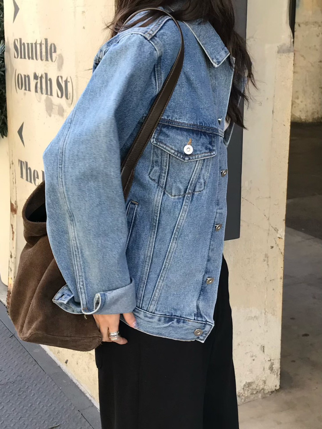 A93.小V家漂亮水洗牛仔外套