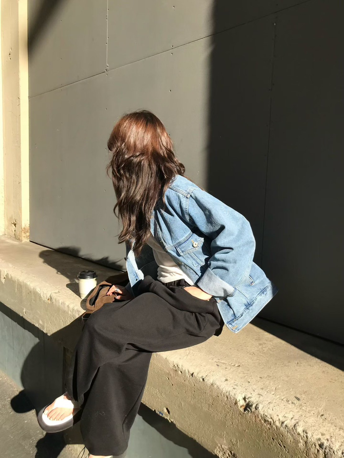 A93.小V家漂亮水洗牛仔外套