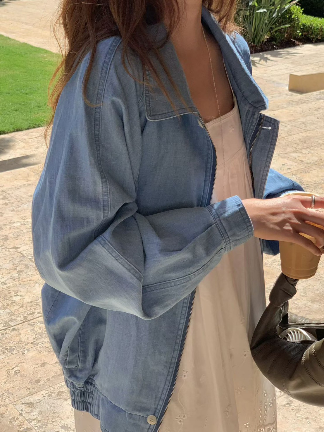 B31.大V家日系牛仔拉鍊外套