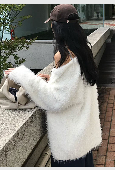 A05.小V家溫柔羊駝毛罩衫外套