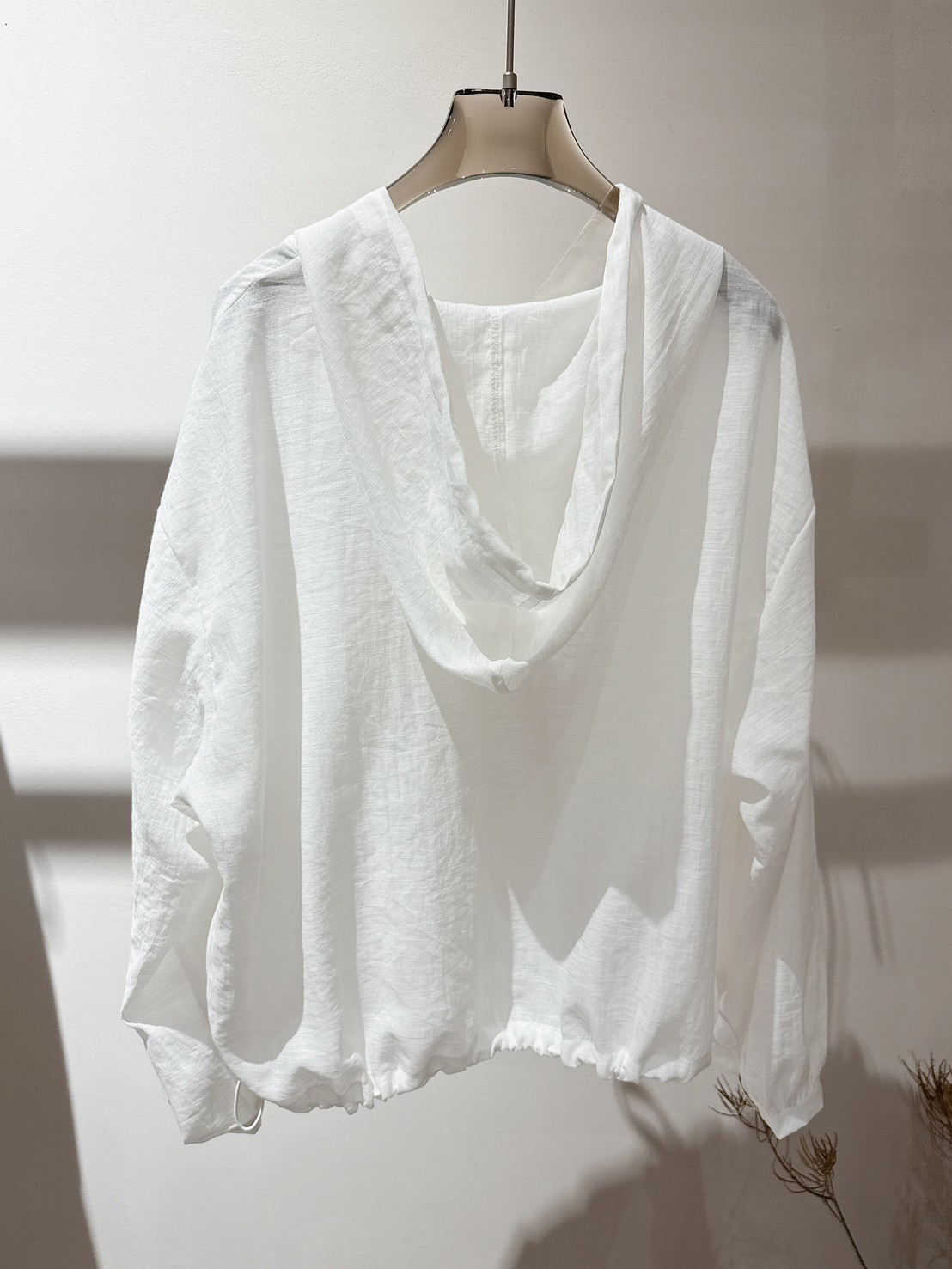 B20.100%苧麻清爽連帽小外套