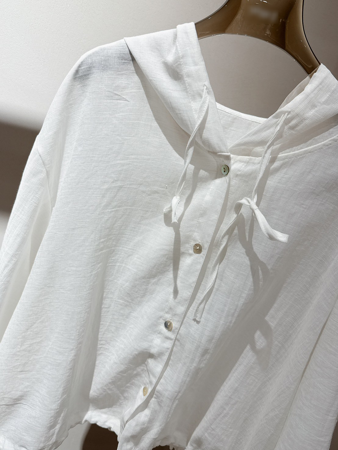 B20.100%苧麻清爽連帽小外套