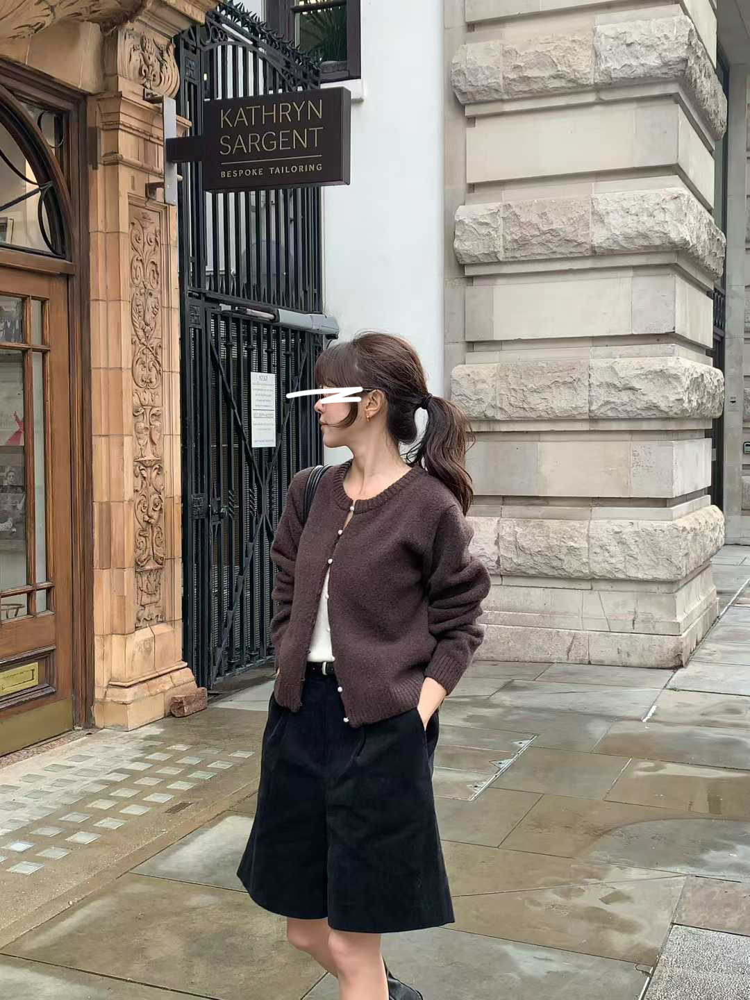 B13.小V家犛牛混紡珍珠釦外套