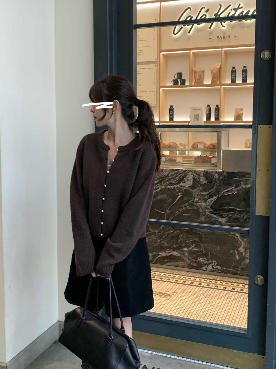 B13.小V家犛牛混紡珍珠釦外套