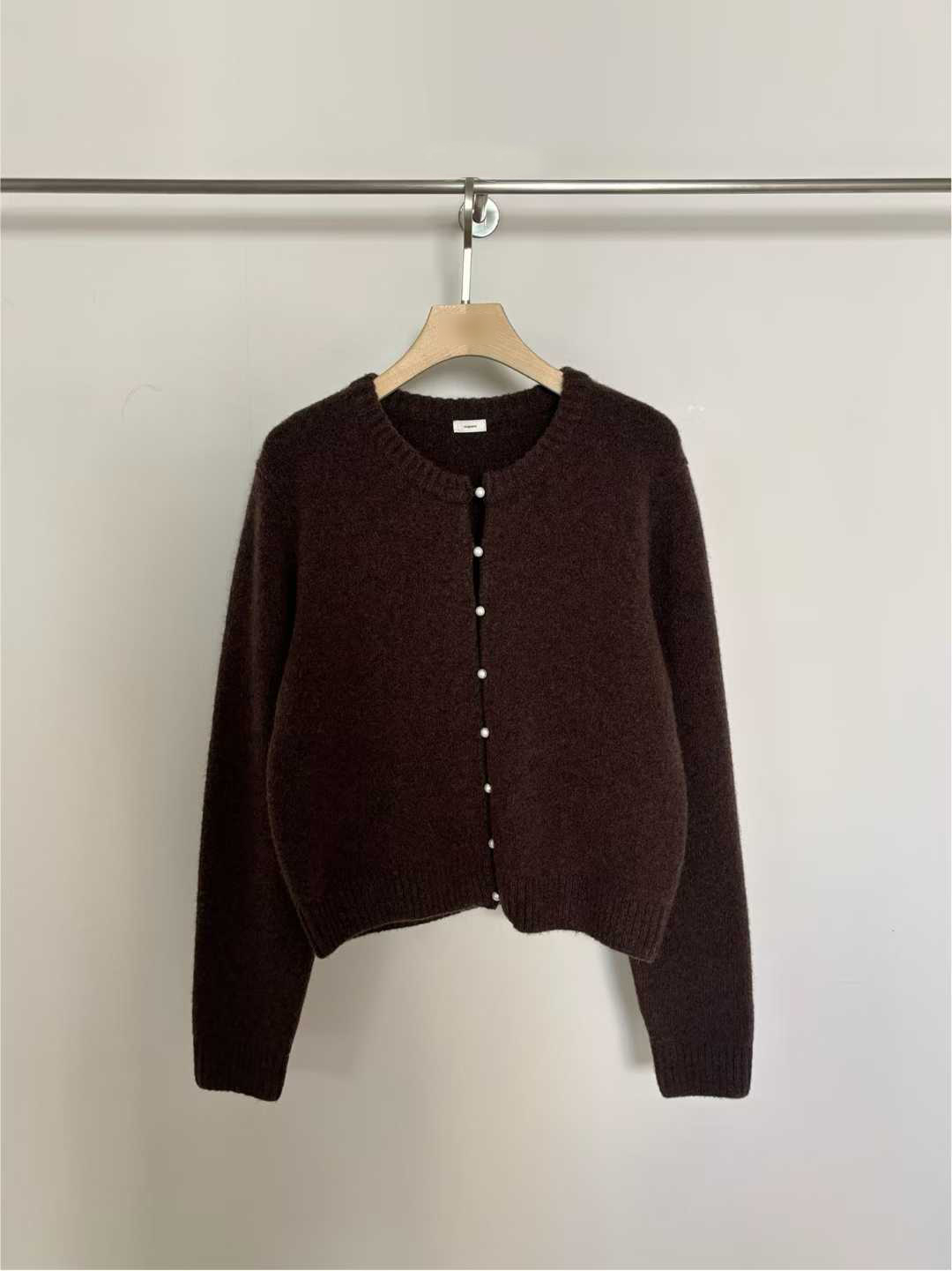 B13.小V家犛牛混紡珍珠釦外套