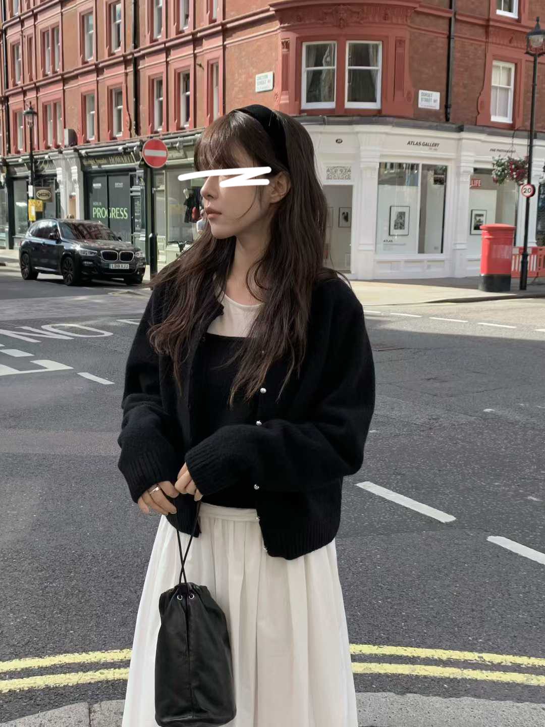 B13.小V家犛牛混紡珍珠釦外套