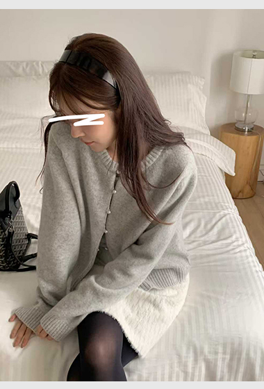 B13.小V家犛牛混紡珍珠釦外套