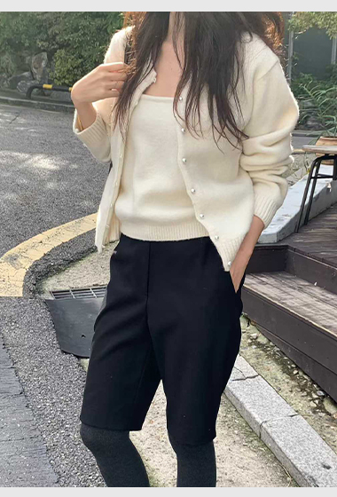 B13.小V家犛牛混紡珍珠釦外套