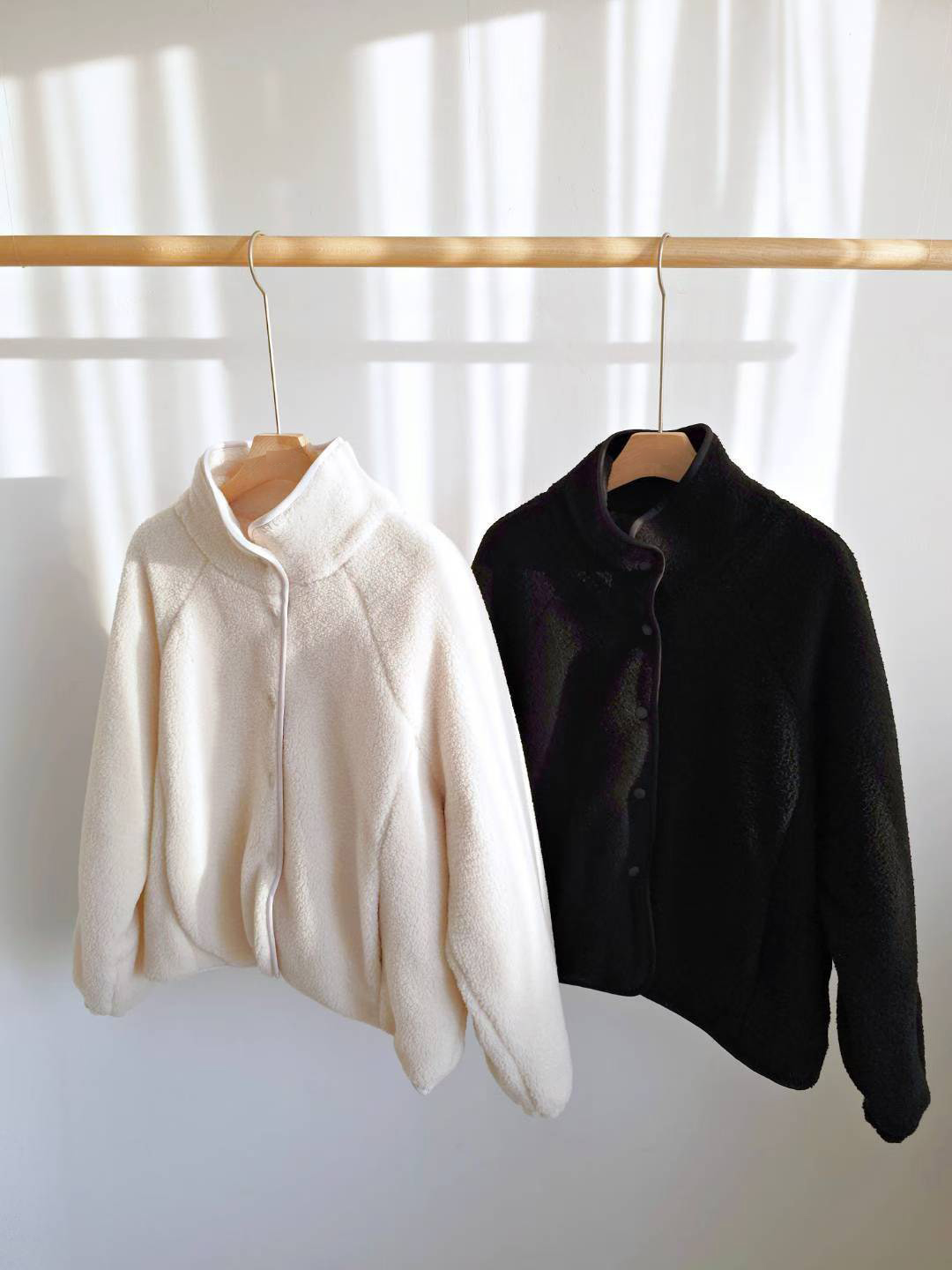 C28.QQ毛休閒好搭立領外套