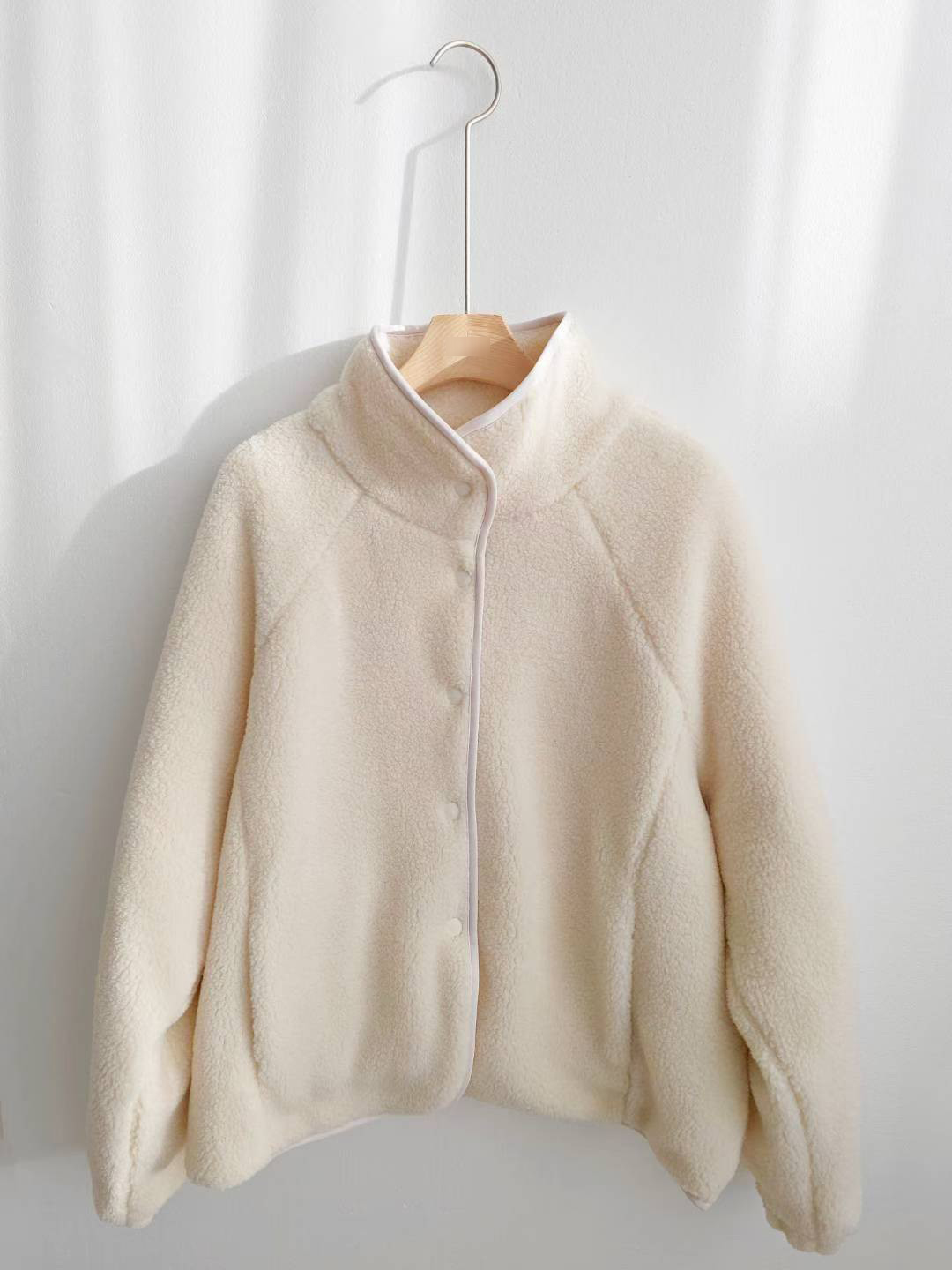 C28.QQ毛休閒好搭立領外套