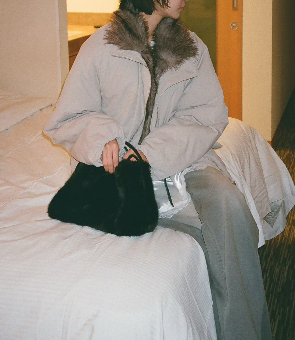 澎湃毛毛領時髦休閒外套