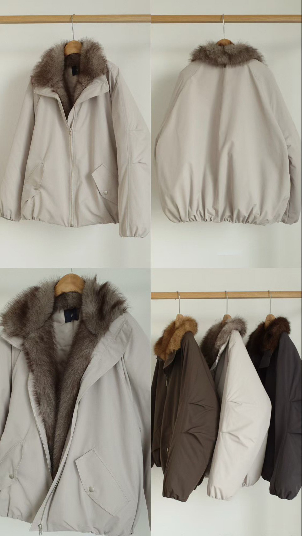 澎湃毛毛領時髦休閒外套