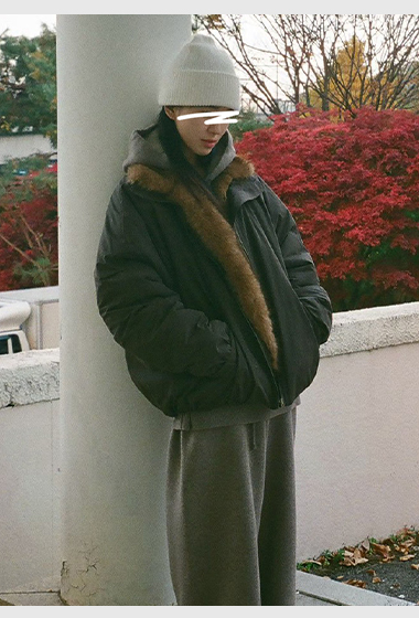 B84.澎湃毛毛領時髦休閒外套